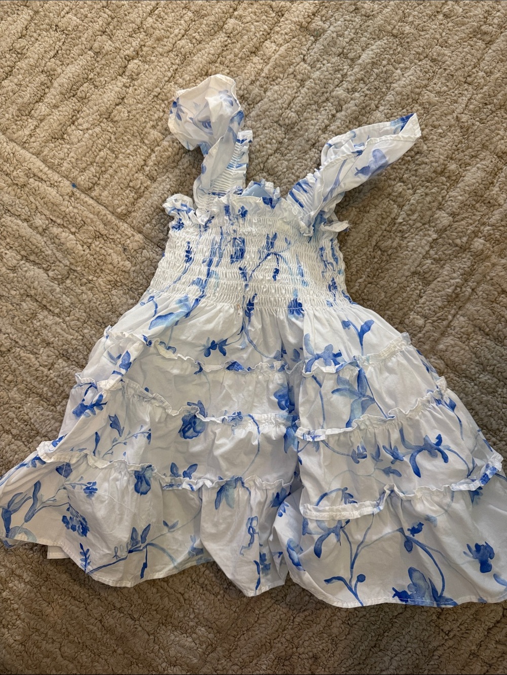 Hill House home tiny Ellie nap dress 12-18 mos; small stain (pictured)